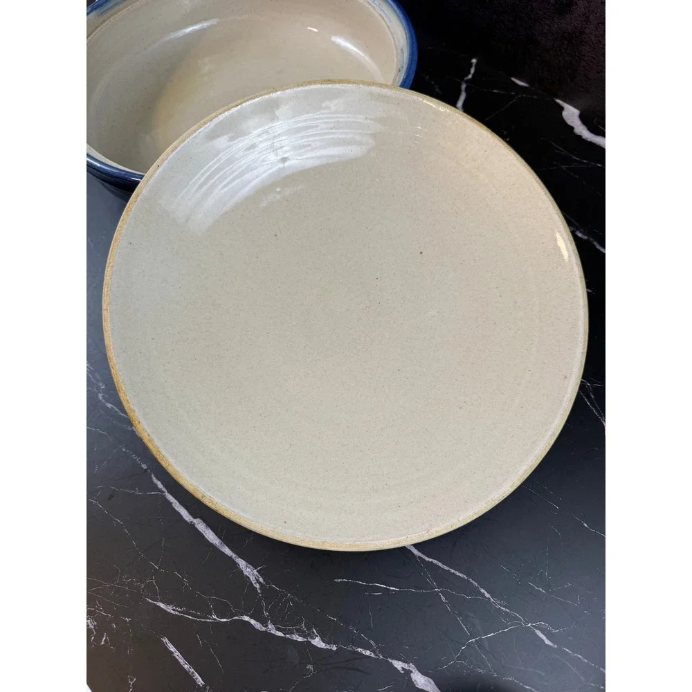 VTG Sasha Makovkin California Pottery Blue Lidded Ceramic Round Casserole Dish